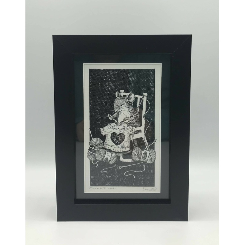 Made With Love – Framed Limited Edition Giclee Print – By Jenny Davies