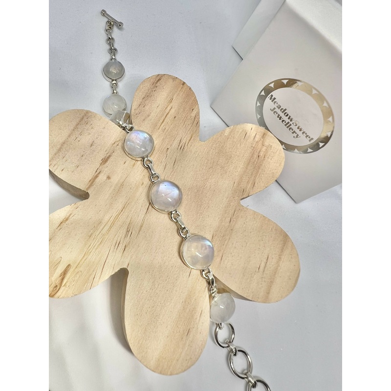 White Moonstone Bracelet
