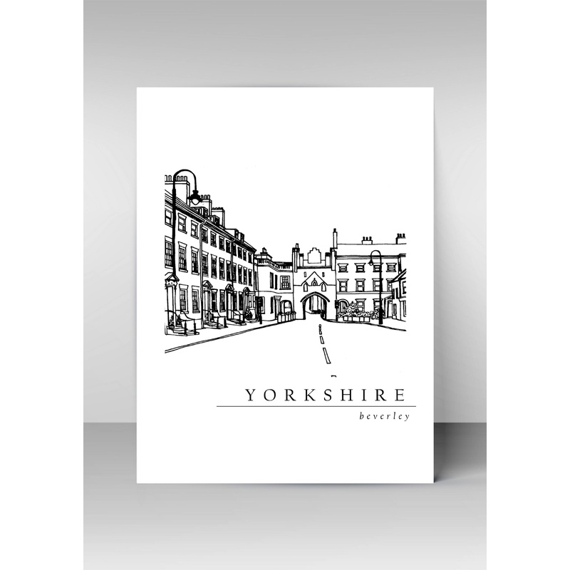 Beverley Illustration Print|Beverley Illustration Print – A5|Beverley Illustration Print  – A4|Beverley Illustration Print – A3