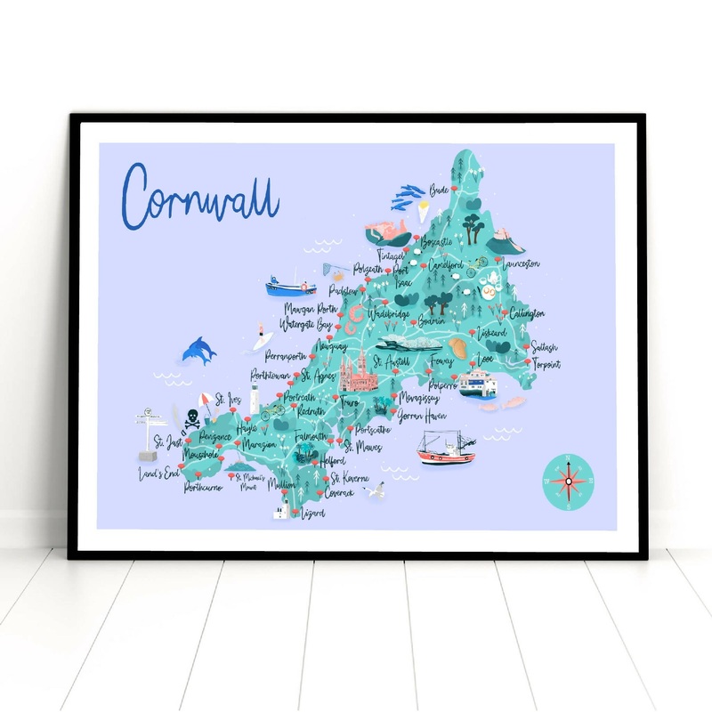 Cornwall Art Print|A4|A5|A3
