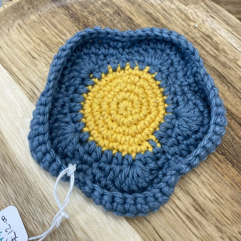 Crochet Flower Trinket Dish