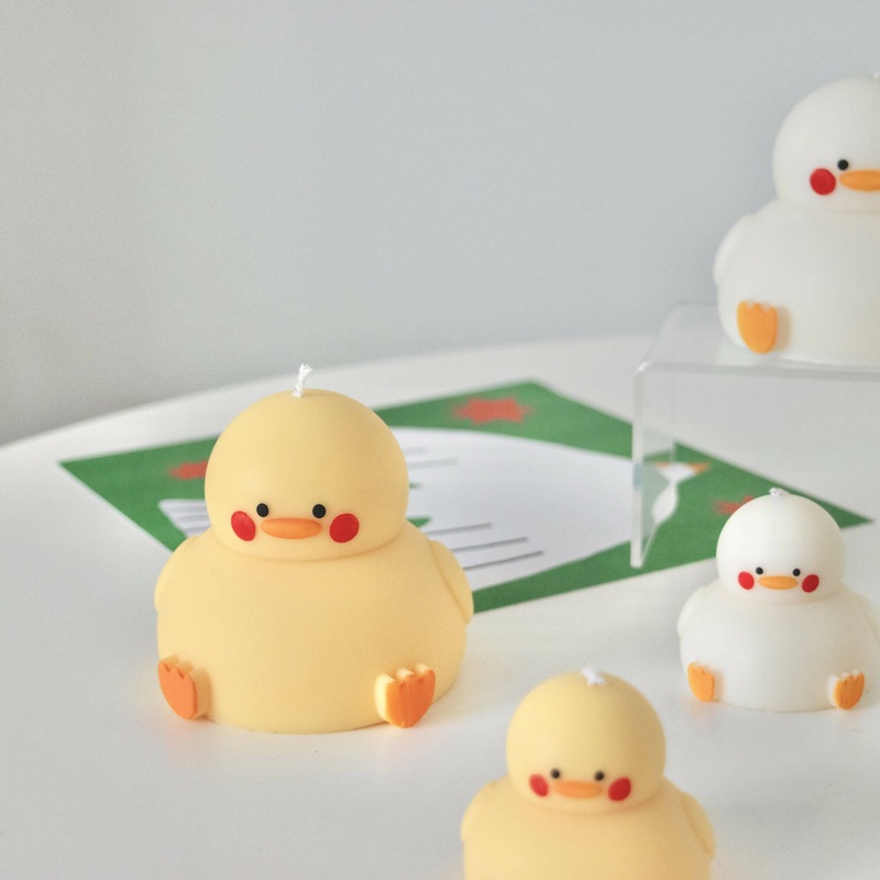 Duck Candle|Yellow|White|Small|Big