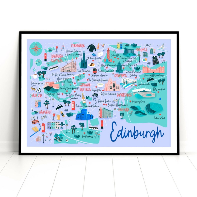 Edinburgh Art Print|A3|A4
