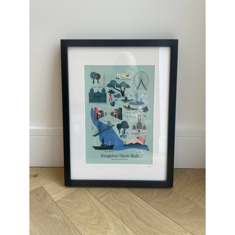 Framed Light Hull Art Print|A4 Framed