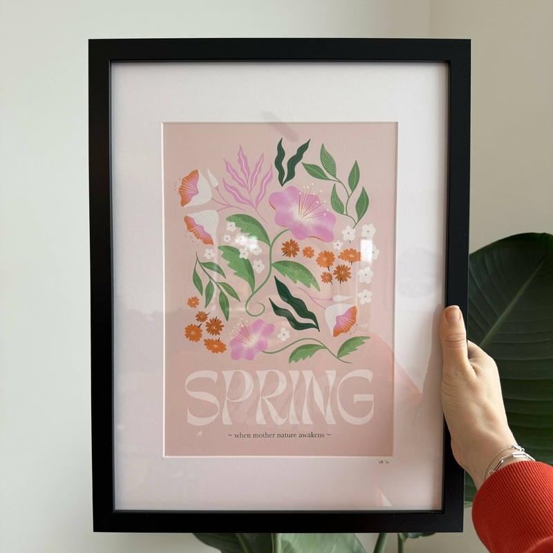 Framed Spring Art Print|A4 Framed|A3 Framed