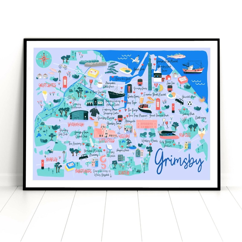 Grimsby Art Print|A3|A4