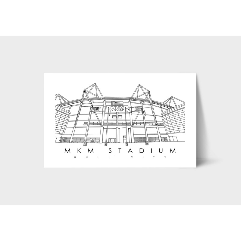 Hull City MKM Stadium Illustration Print