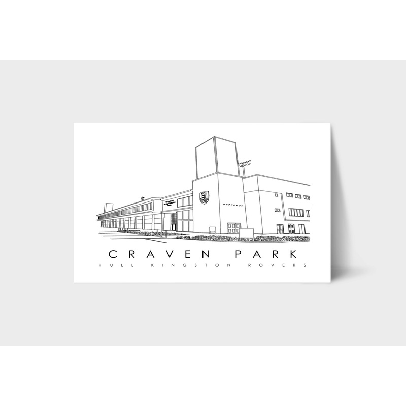 Hull KR Craven Park Illustration Print