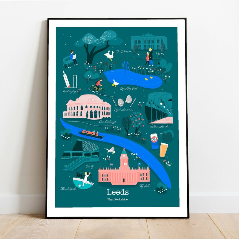 Leeds Art Print|A4|A3