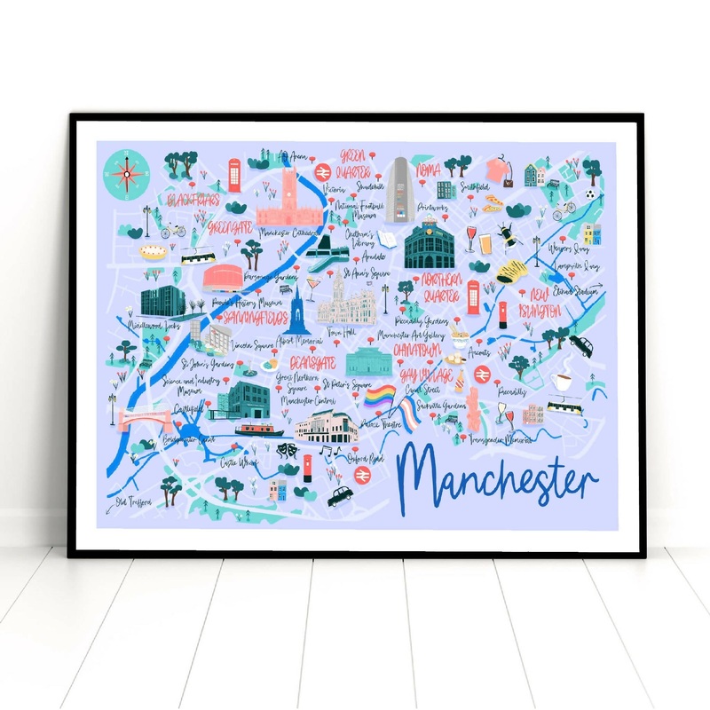 Manchester Art Print|A3|A5|A4