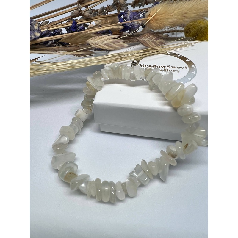 Moonstone Chip Bracelet