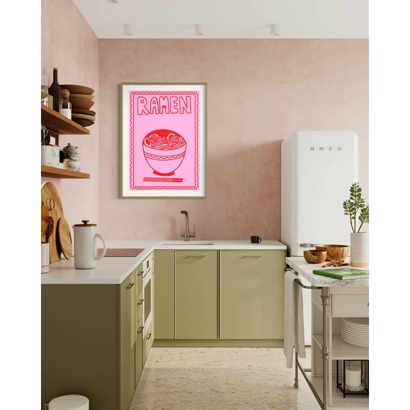 Ramen Print – Pink|A5|A4|A3