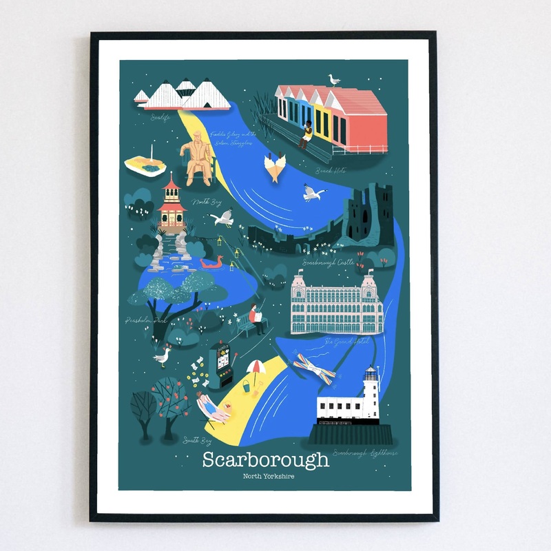 Scarborough Art Print|A4|A3