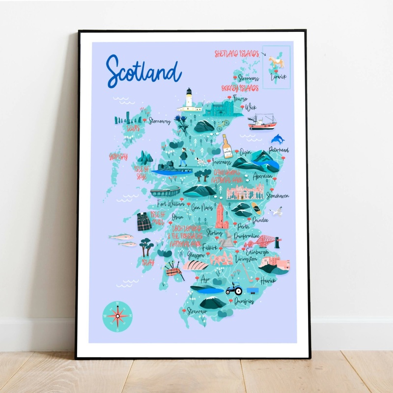 Scotland Art Print|A3|A4|A5