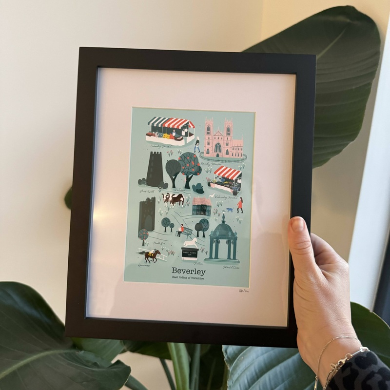 Small Framed Beverley Art Print