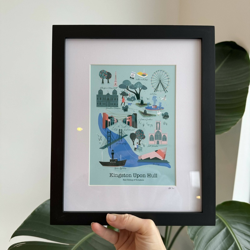 Small Framed Hull Art Print|Small Framed