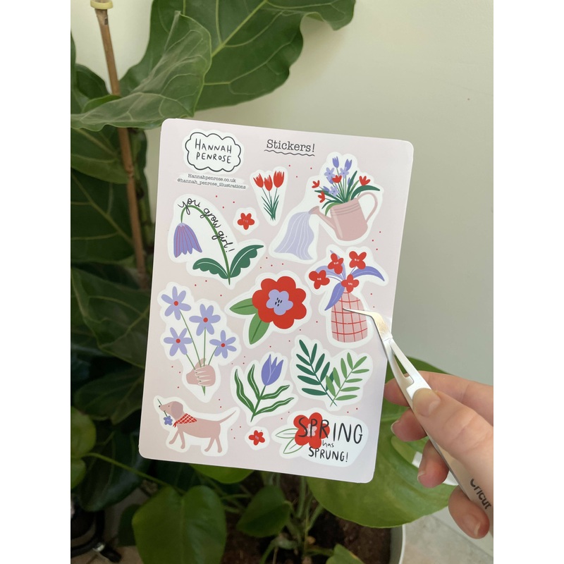 Spring Sticker Sheet|Sticker Sheet