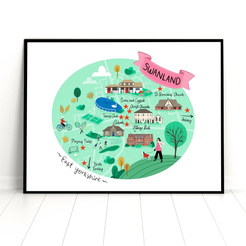 Swanland Art Print|A4