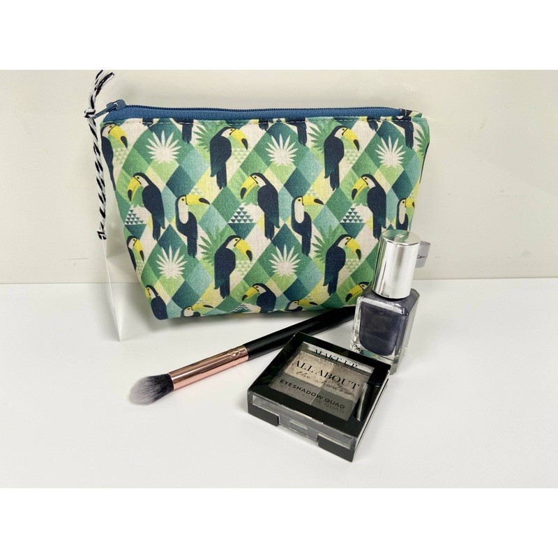 Toucan Print Make Up Bag