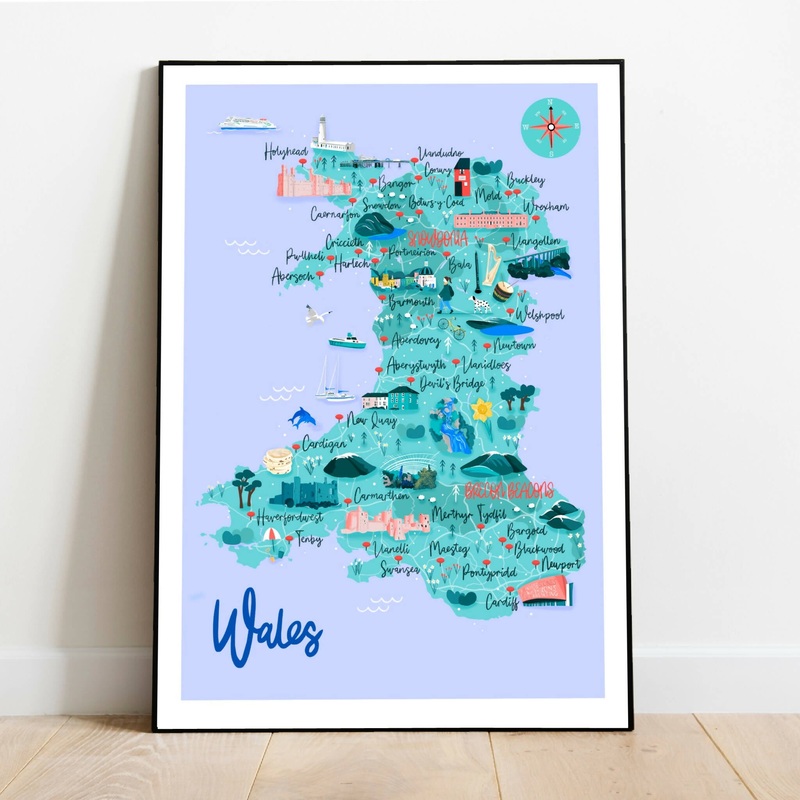 Wales Art Print|A3|A5|A4