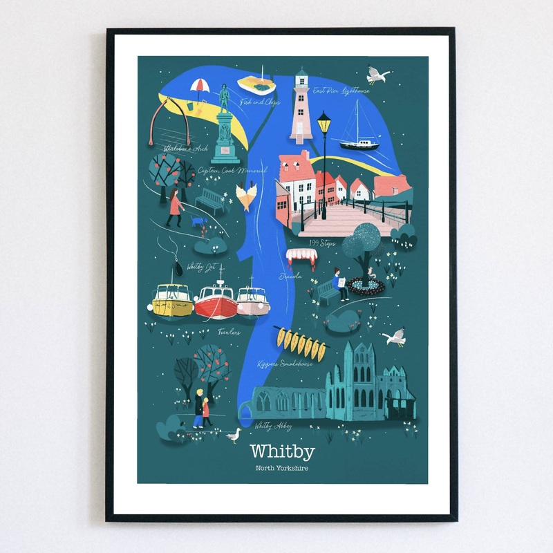 Whitby Art Print|A4|A3