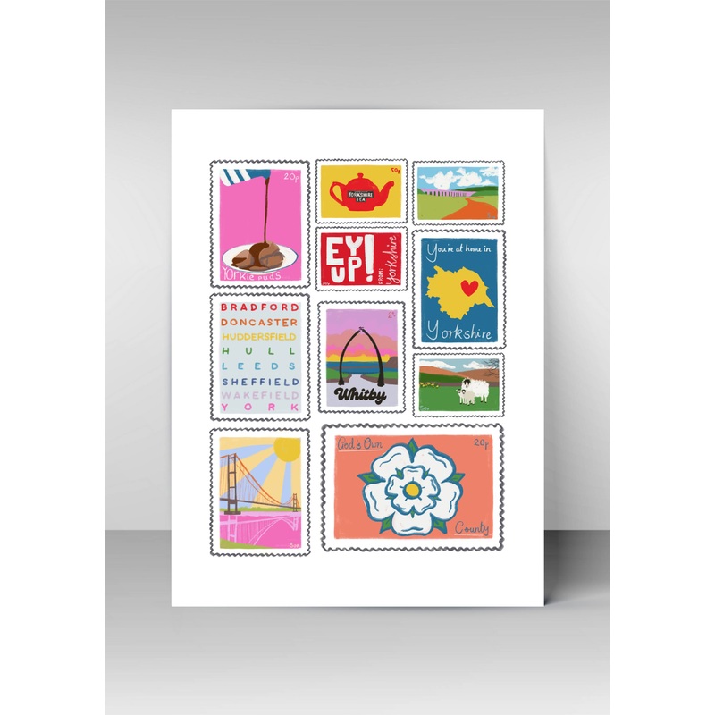 Yorkshire Stamp Collection Print