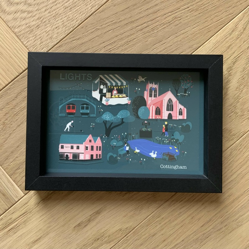 6 x 4 Framed Cottingham Art Print (no mount)