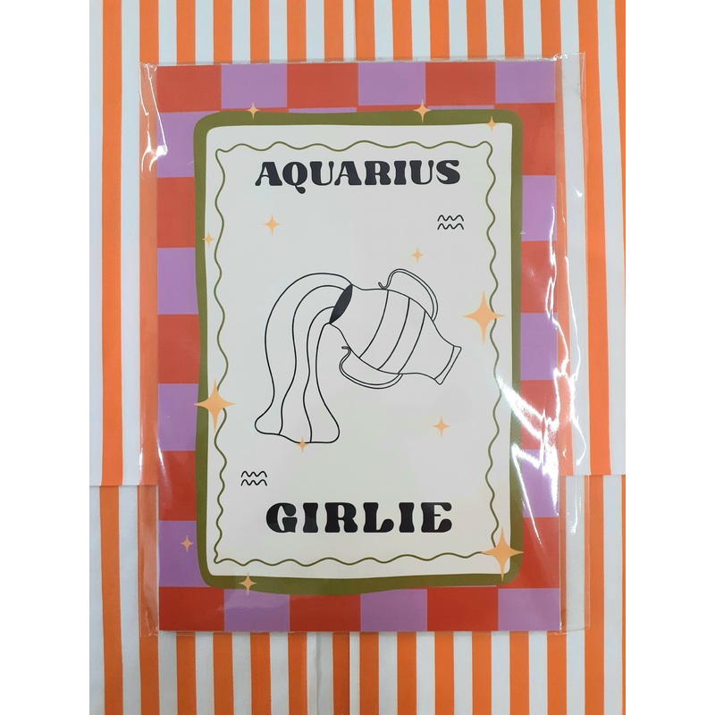 Aquarius Girlie Print A5