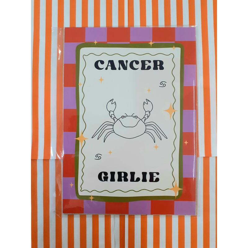 Cancer Girlie Print A5