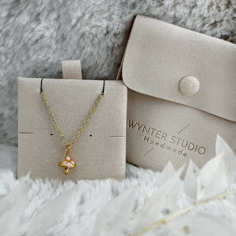 Mushroom Gold Plated Necklace