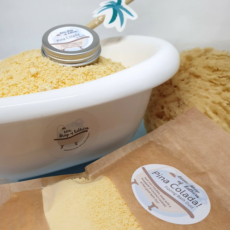Pina Colada Fizzing Bath Dust|Pina Colada Fizzing Bath Cocktail