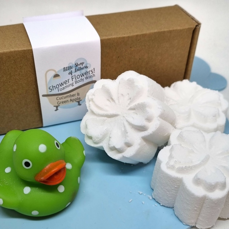 Shower Flowers – Foaming Body Wash – Cucumber/Apple