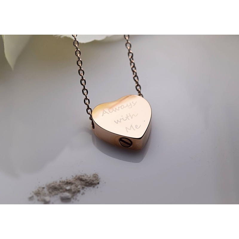 Stainless Steel Urn Pendant – Always With Me – Rose