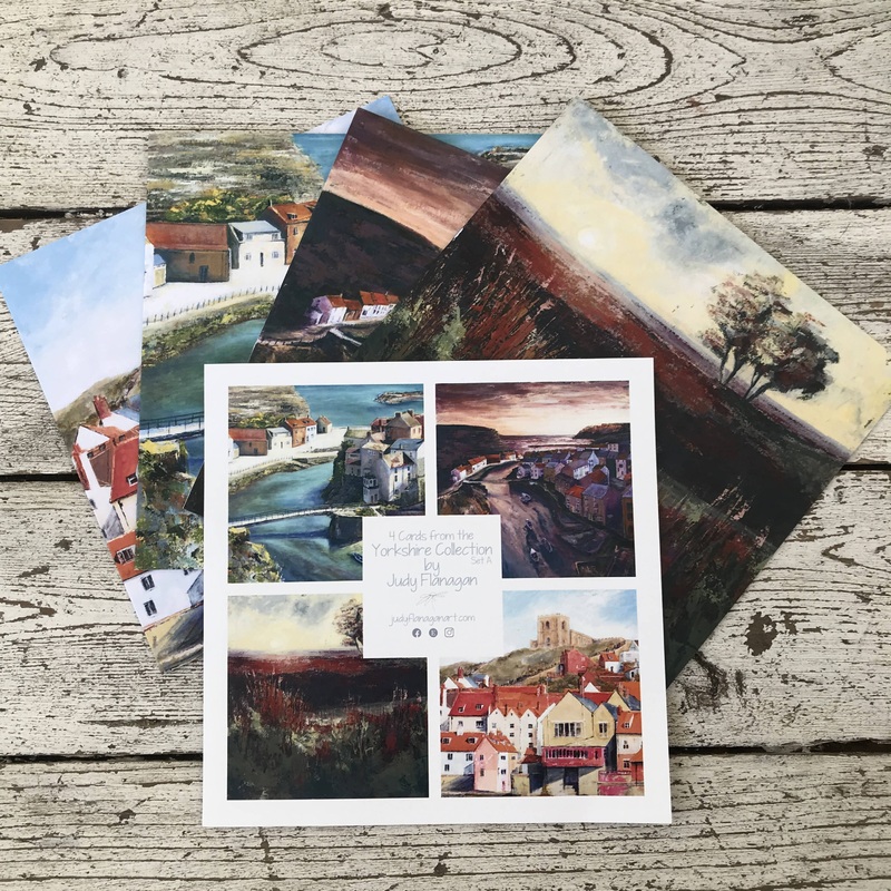 Yorkshire Collection set A – pack of 4 art cards