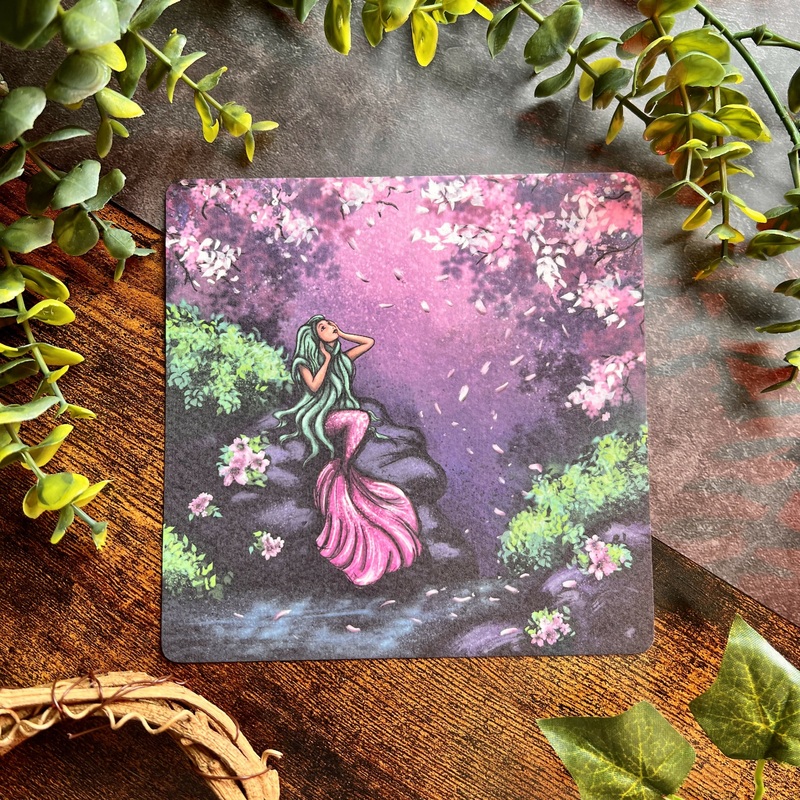 Blossom Mermaid Art Print Postcard