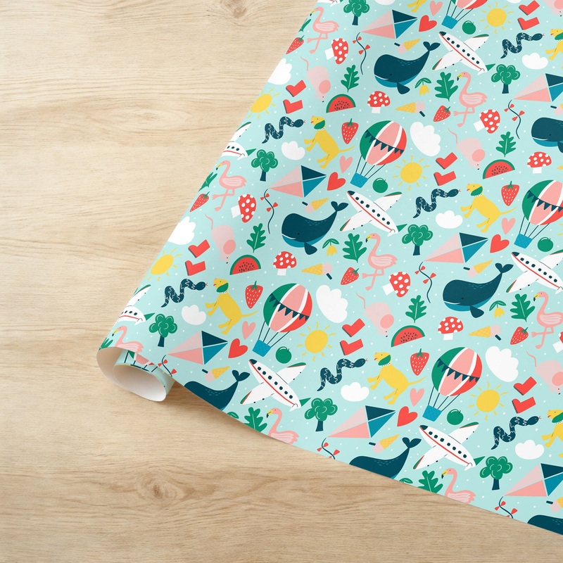 Childrens Wrapping Paper|1 sheet
