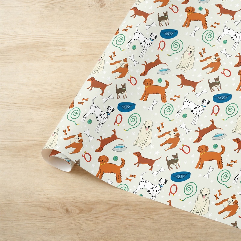 Dogs Wrapping Paper|1 sheet