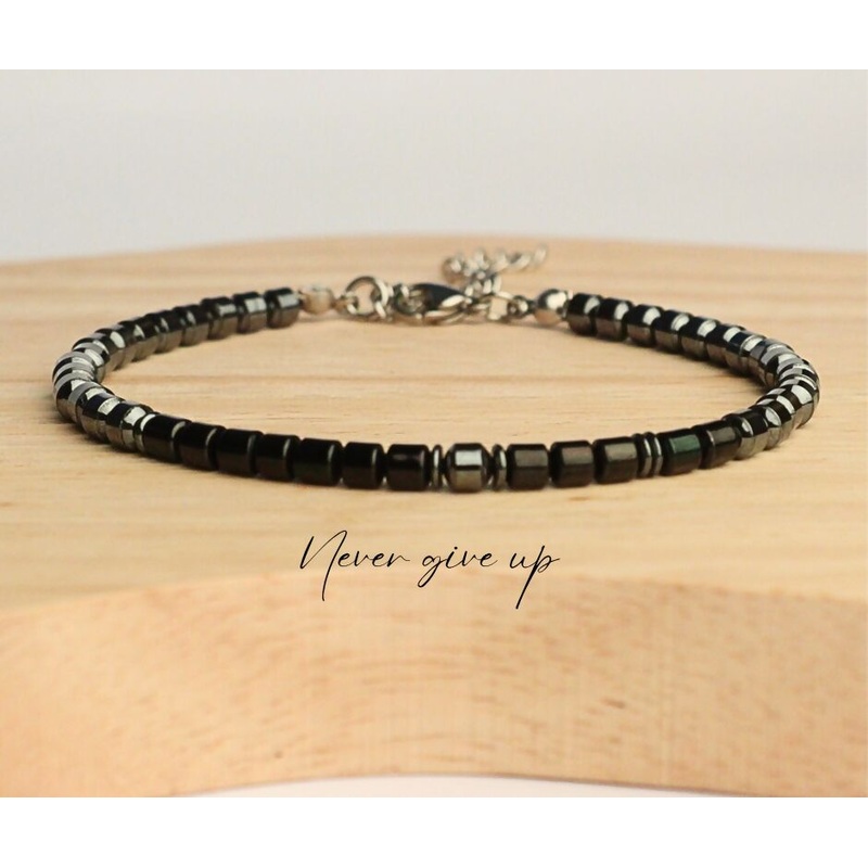 Gemstone Morse Code Bracelets|Never give up hematite bracelet|Grandad hematite bracelet|Regret nothing Amazonite bracelet|Until we meet again amethyst bracelet|Never give up pink tourmaline bracelet