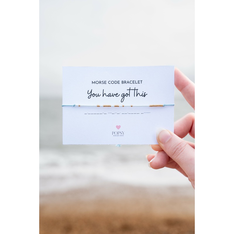 Morse Code Tiny Bead Bracelets – Various Designs