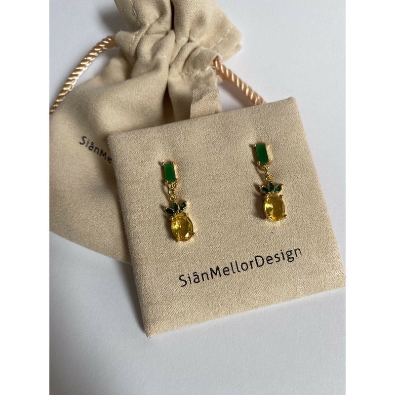 Pineapple Dangle Studs