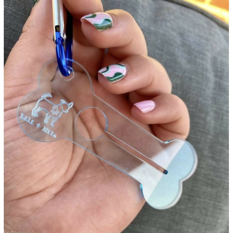 Poo bag bone clip (Light Blue)