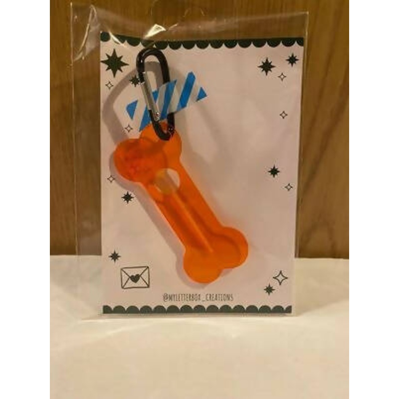 Poo Bag Bone Clip (Orange)