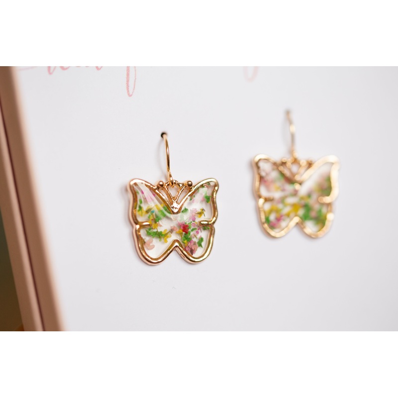 Small Butterfly Earrings Gold Plated