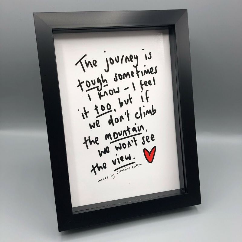 The Journey Is Tough Framed Poem