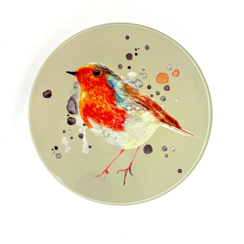Ceramic Coaster – Robin