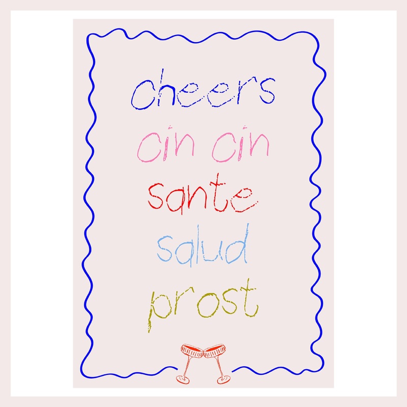 Cheers Print|A4|A3