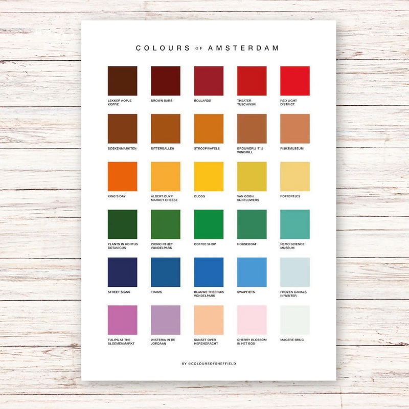 Colours Of Amsterdam Print|A2|A3|A4