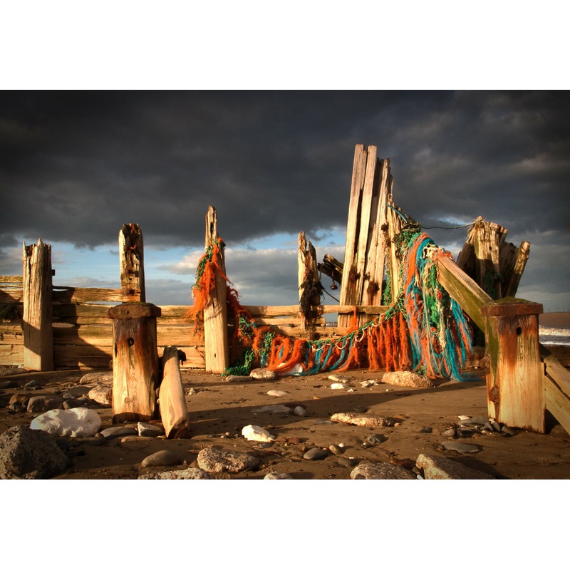 Flotsam at Spurn Point (50cm x 40cm Frame)