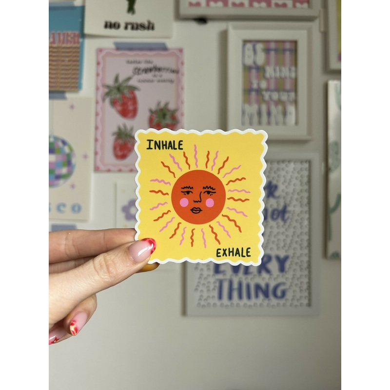 Inhale Sun Sticker