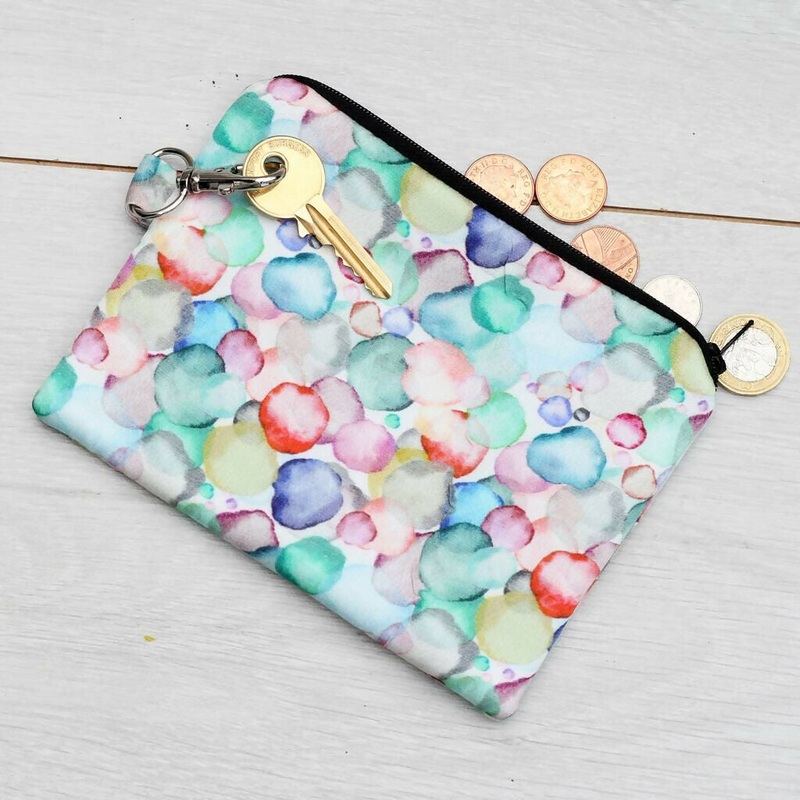 Silk Zipped Coin Purse/Pouch (Large) – Various Designs